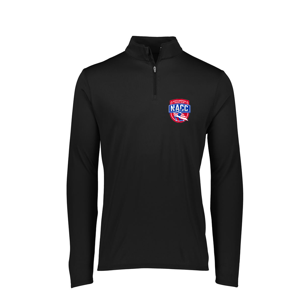 [FTLQFLBK-AS-LOGO1] Decker Men's Flex-Lite 1/4 Zip Shirt (Black, Adult S, Logo 1)