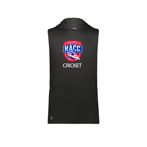 [222590.080.XS-LOGO1] Men's CoolDry Sleeveless Hoodie (Adult XS, Black, Logo 1)