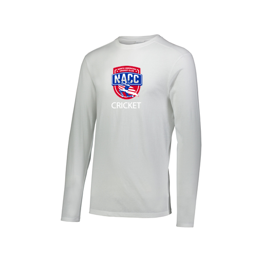 [FTLCUBWH-AXS-LOGO1] Decker Men's Tri-Blend T-Shirt - Long Sleeve (Adult XS, White, Logo 1)