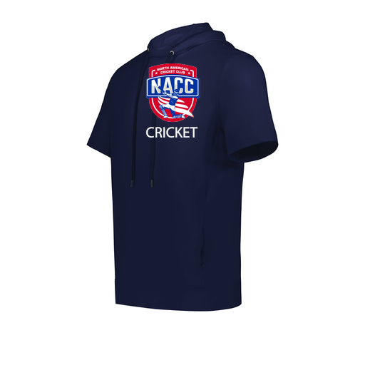 [222505.065.S-LOGO1] Men's Venturs Soft Knit Short Sleeve Hoodie (Adult S, Navy, Logo 1)