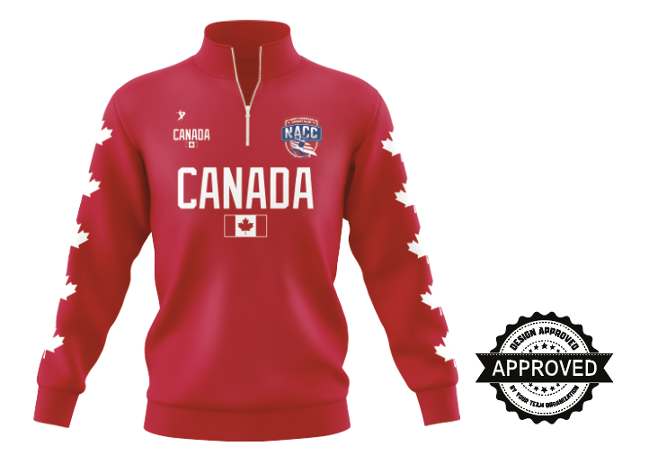 Canada Male Red LSL Cricket Jacket