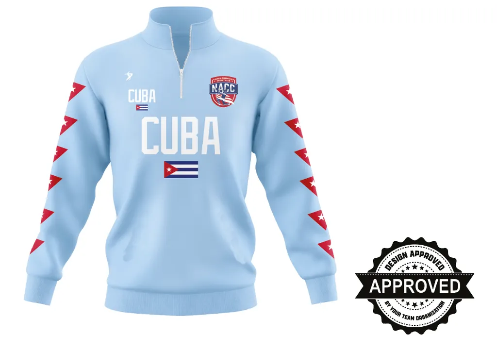 Cuba Male Blue LSL Cricket Jacket