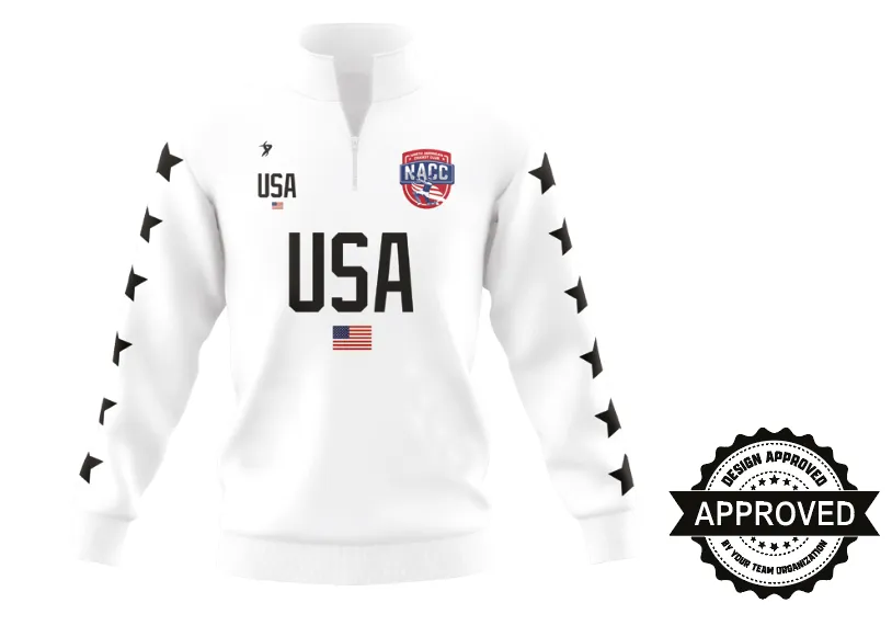 America Female White LSL Jacket NACC