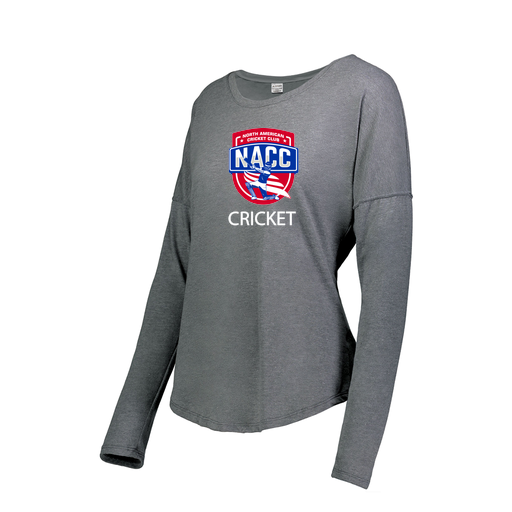 [FTLCUBGY-FAXS-LOGO1] Decker Women's Tri-Blend T-Shirt - Long Sleeve (Female Adult XS, Gray, Logo 1)