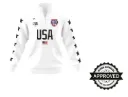 America Male White LSL Jacket NACC