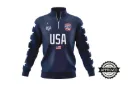 America Female Navy LSL Cricket Jacket