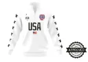 America Female White LSL Jacket NACC